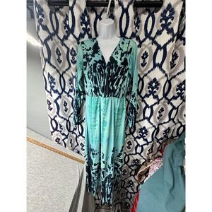 The Pyramid Collection Dress Faux Wrap, Tie Dye Size S